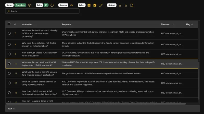 Generate QA pairs