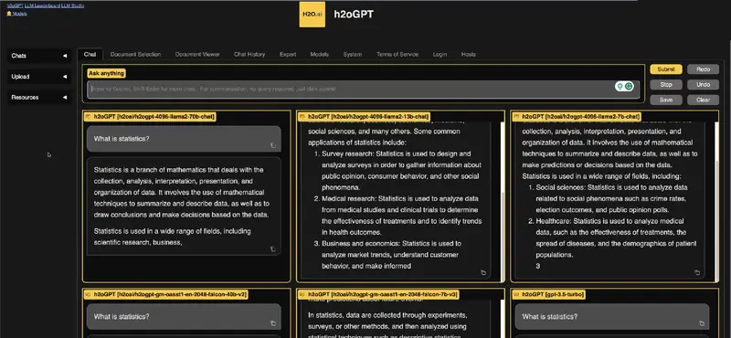 h2oGPT interface