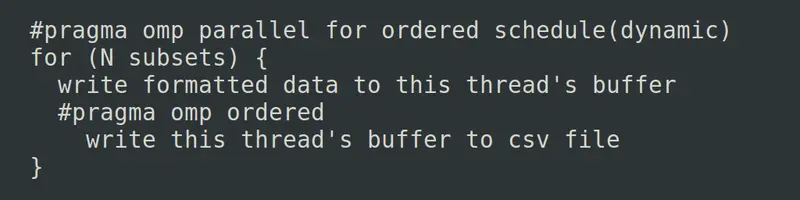 Pragma omp code