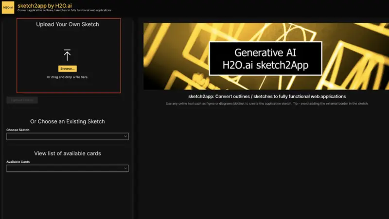 H2O.ai sketch2app