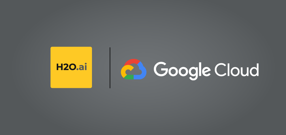 H2O and Google Cloud logos