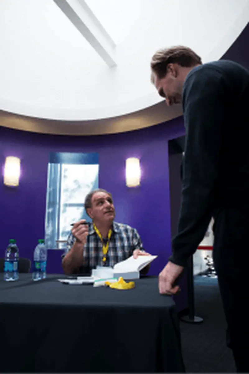 Two people in meeting