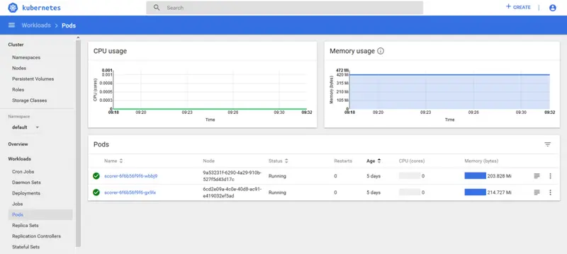 console  servicesNode 
