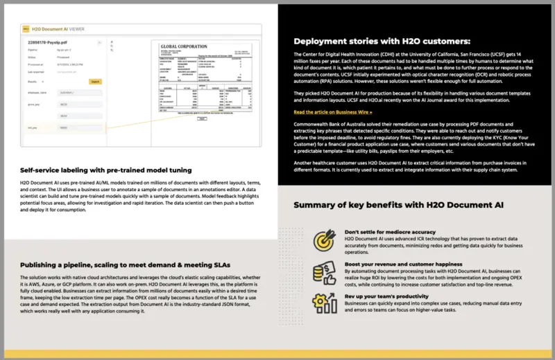 Input Document: Product Brief