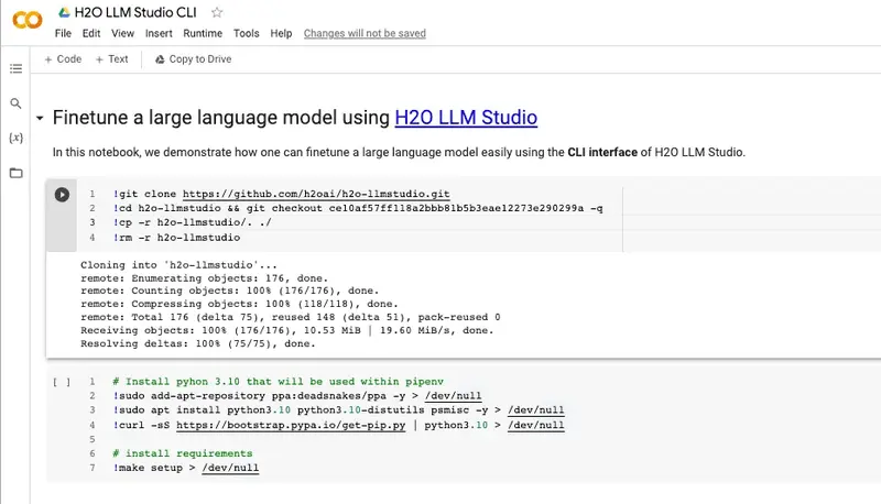 h2o LLM Studio CLI