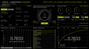 screenshot of driverless ai 