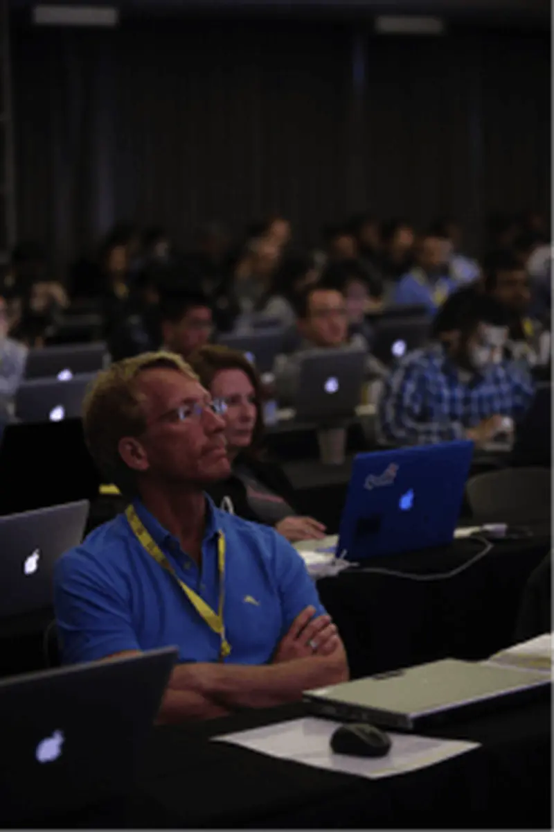Person sitting in seminar