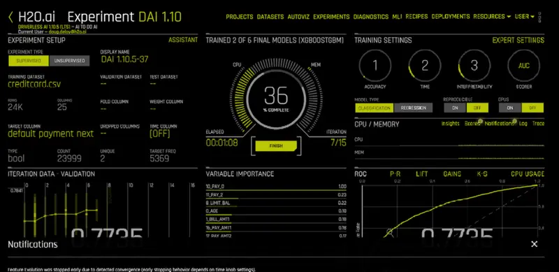 H2O Driverless AI v1.10.4.2 and v1.10.4.3