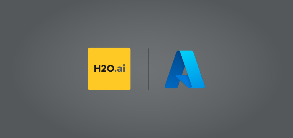 H2O and Microsoft Azure logos
